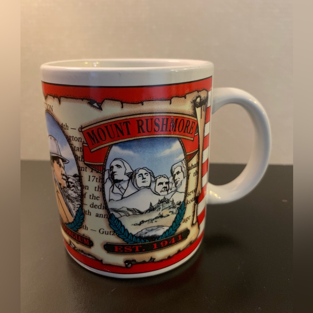 New Mount Rushmore Coffee Mug Patriotic 4th of July